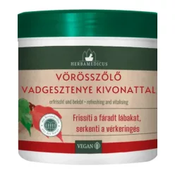 Vörös szőlőlevél vadgesztenye kivonattal