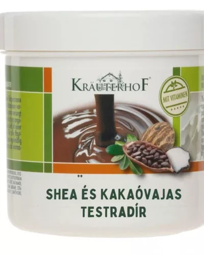 Kakaó és shea vajas testradír